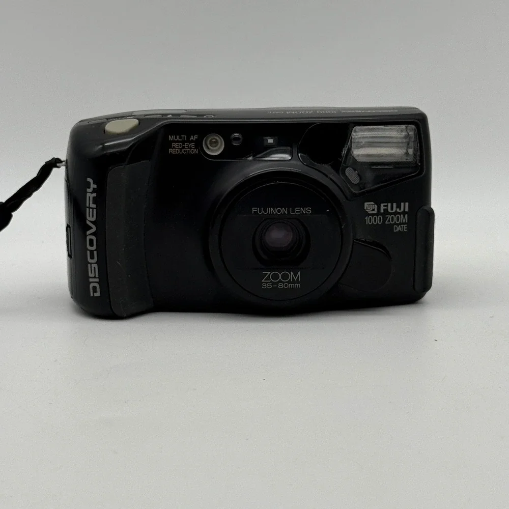 Fuji Discovery 1000 Zoom Date Camera 35mm Black Fujinon 35-80mm Panorama Case